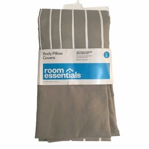 Room Essentials 2 body pillow covers. New